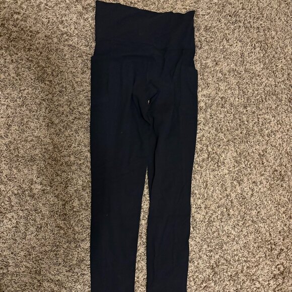 Athleta Salutation Stash Pocket II Tight XS Xtra Small Solid Black Ankle Length - Picture 1 of 3